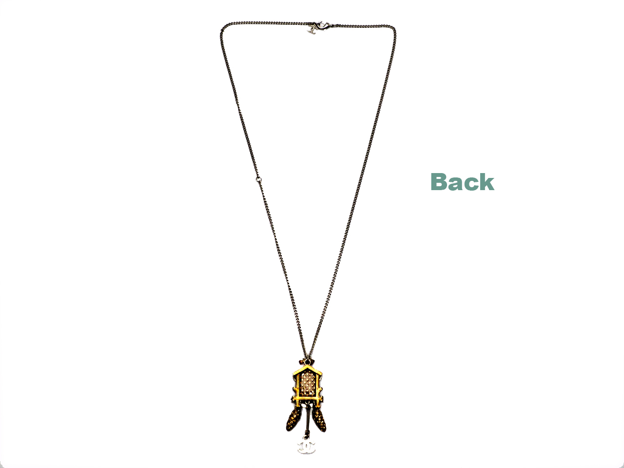 Chanel 15A Metiers d'Art Enamel Paris- Salzburg Cuckoo Clock CC Charm Necklace - Image 2