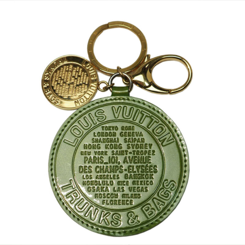 Louis Vuitton Vernis Trunk & Bags Vert Tonic Green Bag Charm and Key Holder