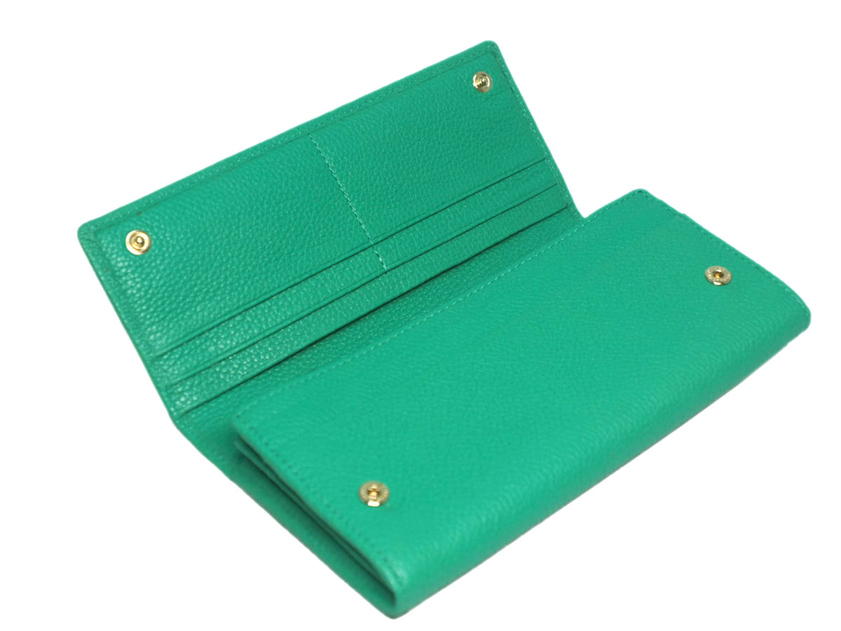 Mulberry Lime Green Heavy Grain Leather Continental Wallet - Image 6