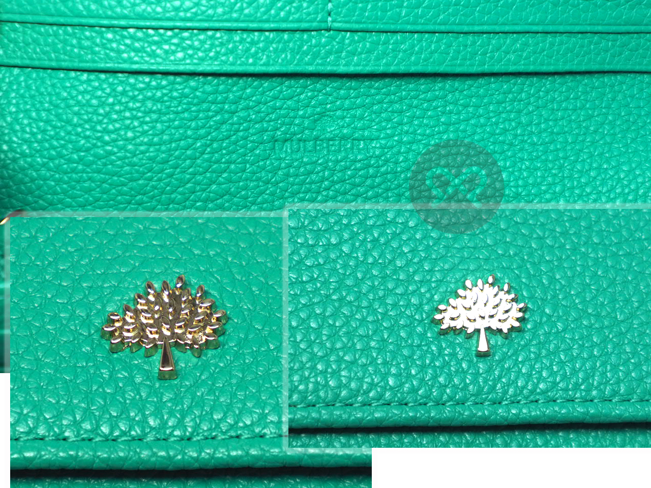 Mulberry Lime Green Heavy Grain Leather Continental Wallet - Image 11