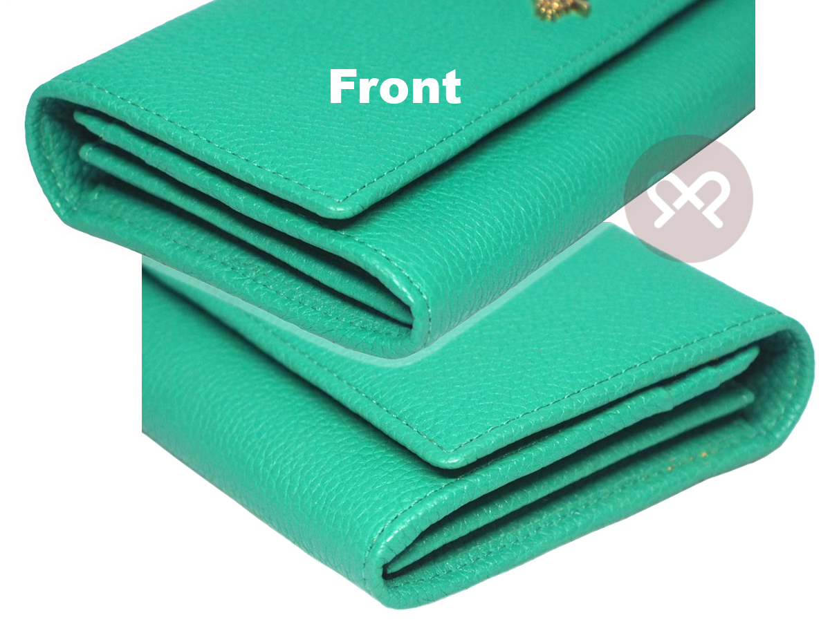 Mulberry Lime Green Heavy Grain Leather Continental Wallet - Image 13