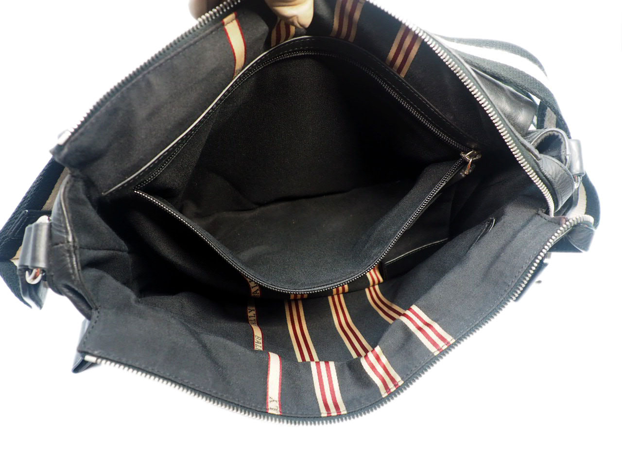 Bally Black Calf Leather Business Document Messenger Bag - Image 14