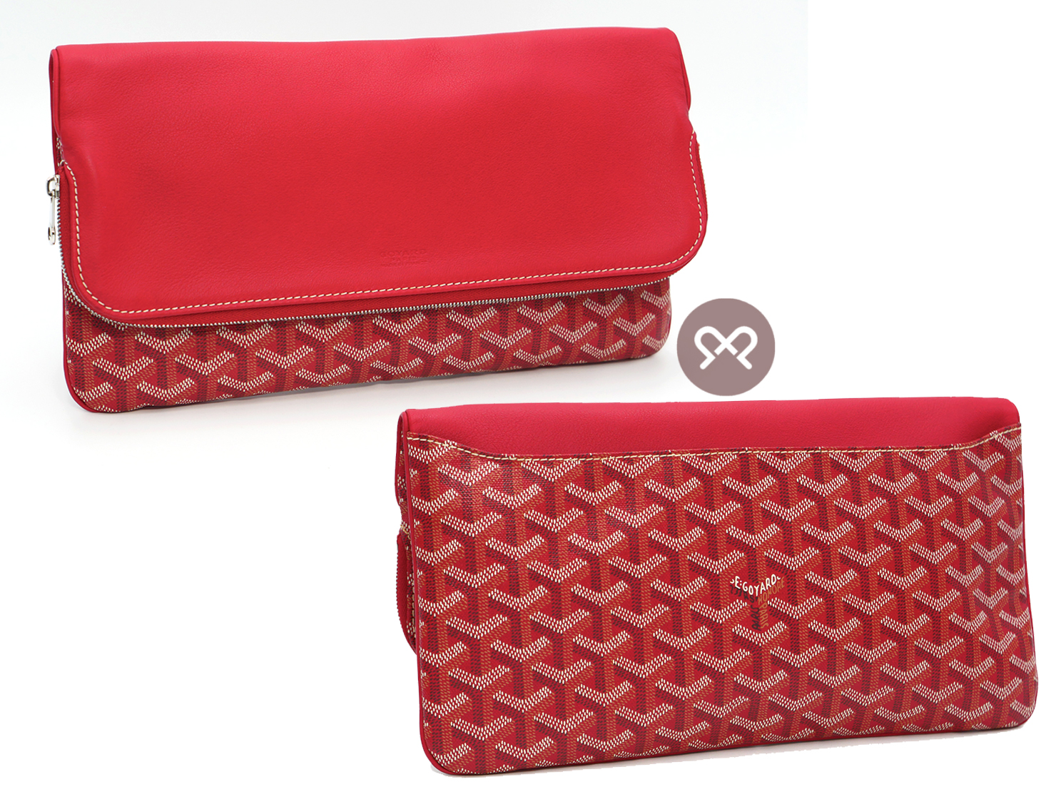 Goyard Rouge/ Red Sainte Marie Reversible Pochette Clutch-SAR120480 - Image 3