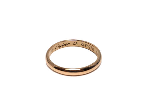 CARTIER 18K 750 Rose Gold Ring- Size 48 (KHY978)