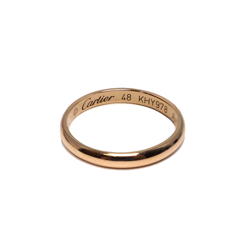 CARTIER 18K 750 Rose Gold Ring- Size 48 (KHY978)