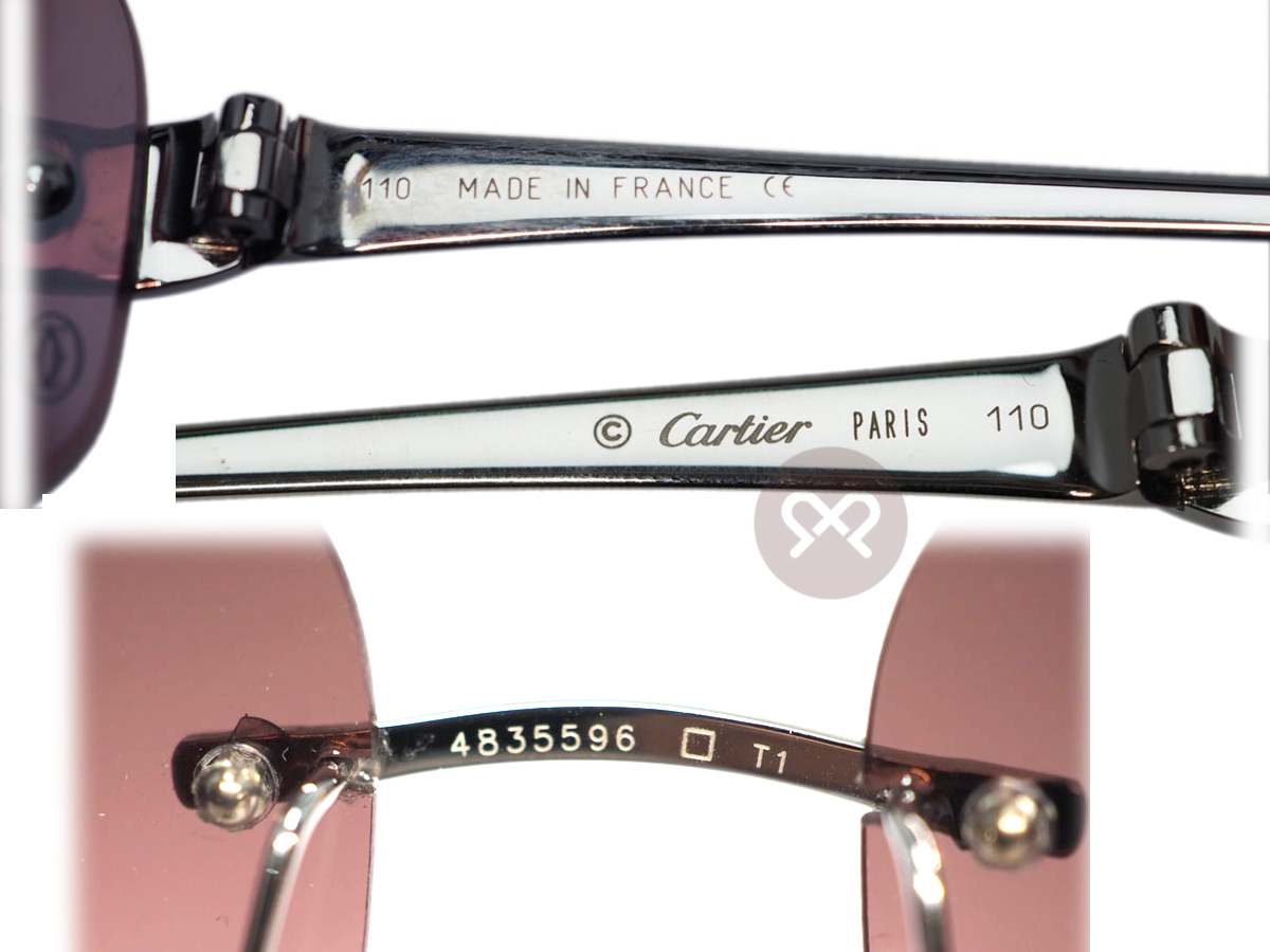 Cartier Panthère de Cartier Sunglasses -T8200733 Leopard Pattern Silver-Tone - Image 8