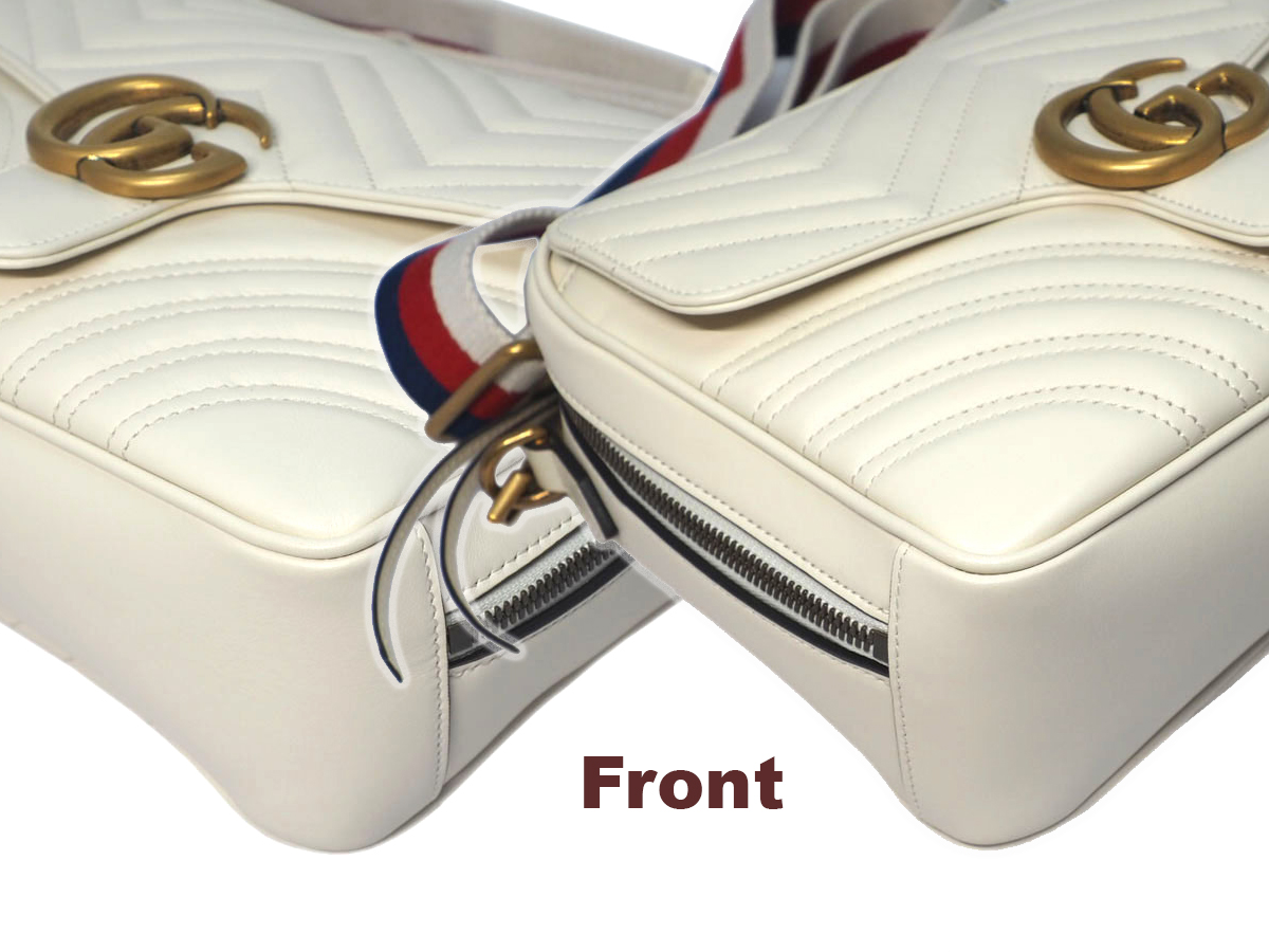 Gucci 498100 Beige/ Off White GG Marmont 2-Way Matelasse Shoulder Bag - Image 7