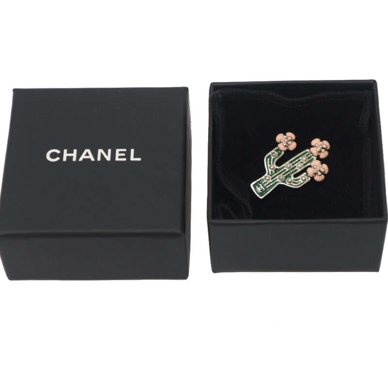 Chanel B17 Collection ! Camellia Flower Brooch/ Collar Pin