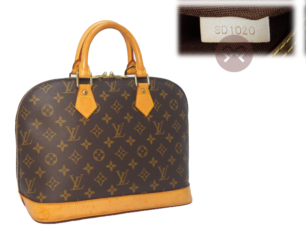 Louis Vuitton M51130 Monogram Canvas Alma Tote (SD1020) - Image 2