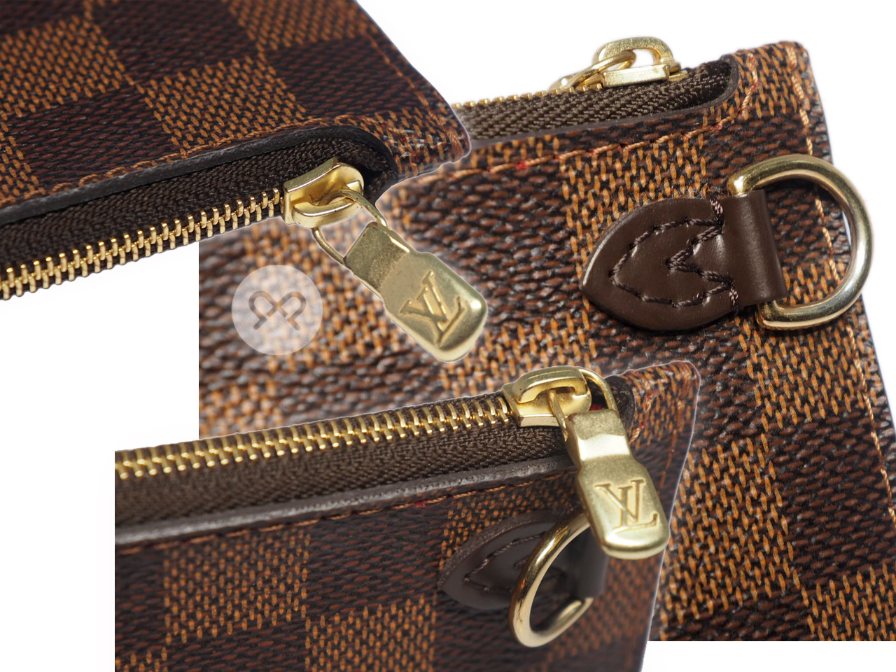 Louis Vuitton Damier Canvas Neverfull MM's Accessories Flat Pochette (AR4127) - Image 6