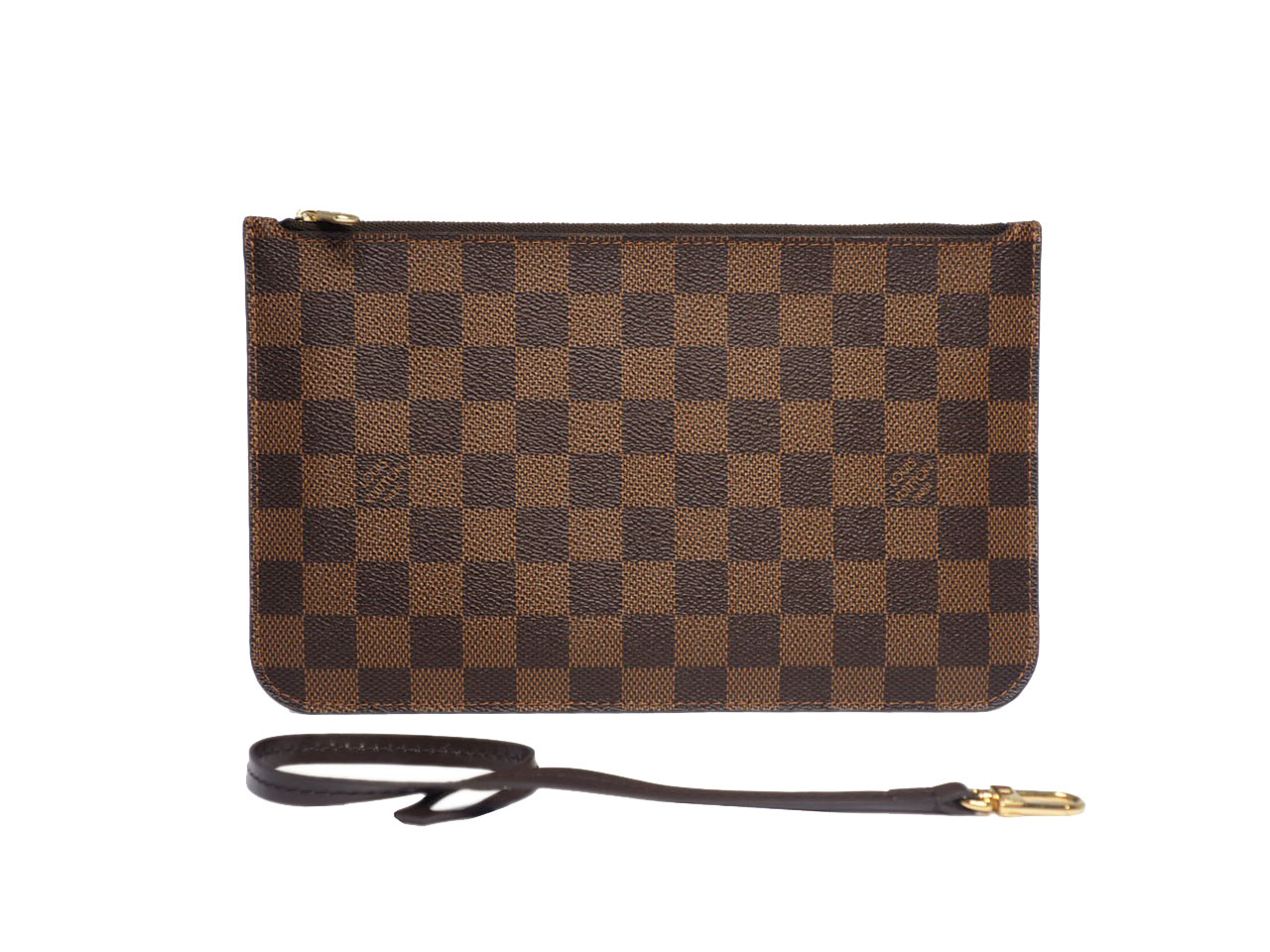 Louis Vuitton Damier Canvas Neverfull MM's Accessories Flat Pochette (AR4127)