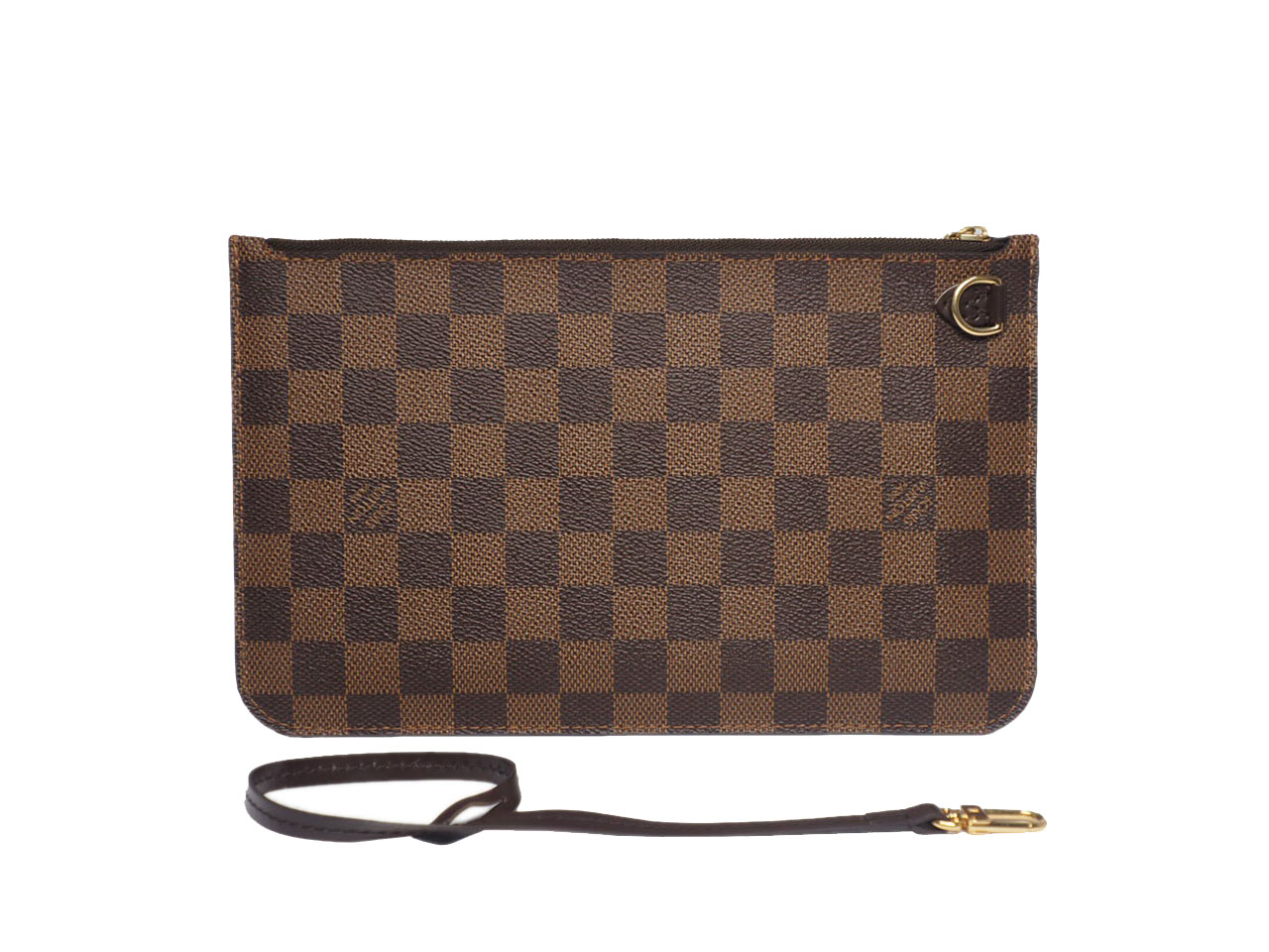 Louis Vuitton Damier Canvas Neverfull MM's Accessories Flat Pochette (AR4127) - Image 3