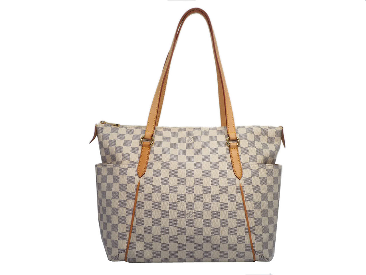 Louis Vuitton N51262 Damier Azur Canvas Totally MM Document / Shopping Bag (AR2079)