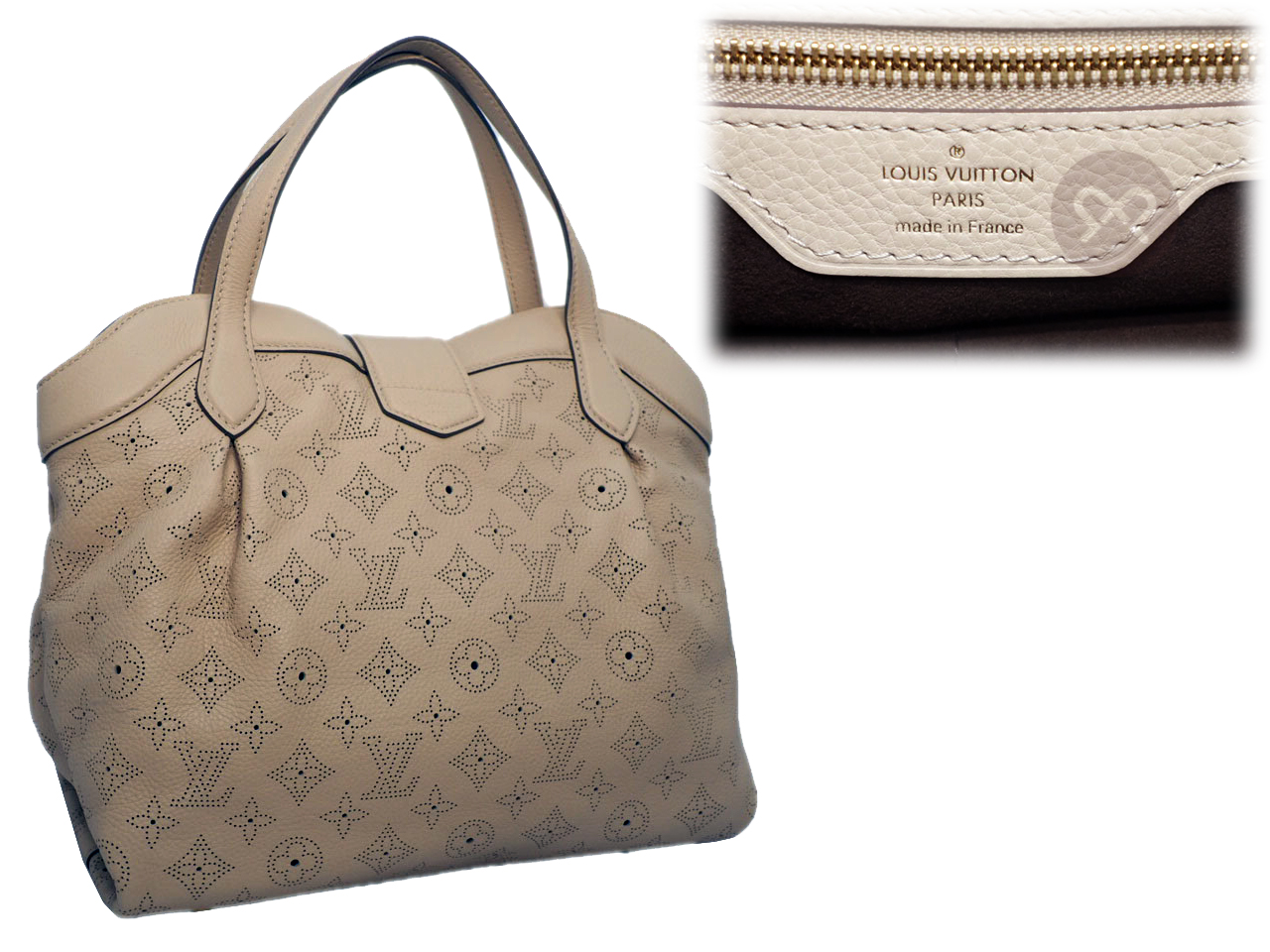 Louis Vuitton M93081 Beige Cirrus PM Mahina Leather (AR1101) - Image 3