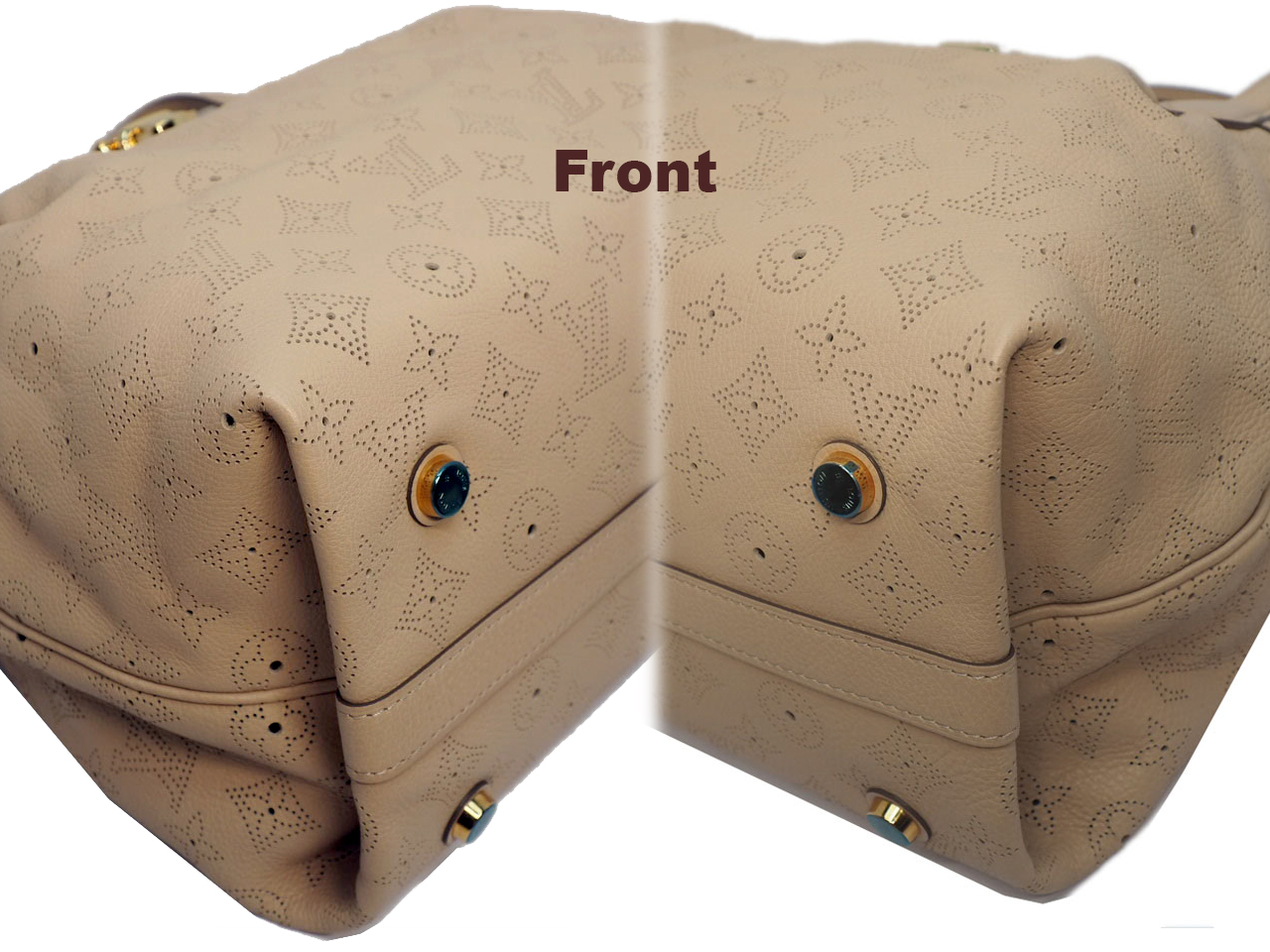 Louis Vuitton M93081 Beige Cirrus PM Mahina Leather (AR1101) - Image 6