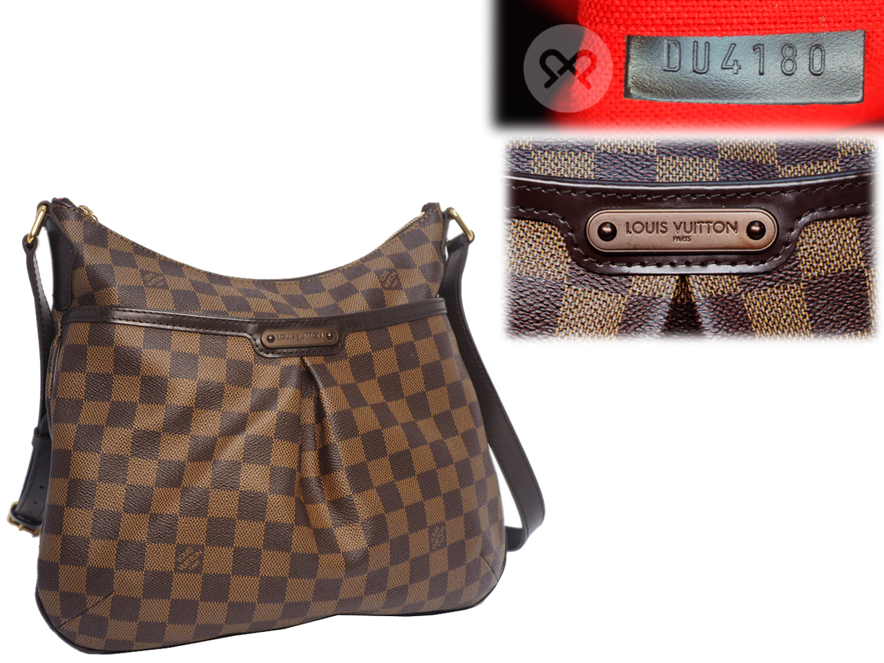 Louis Vuitton N42251 Bloomsbury PM Damier Canvas Crossbody / Messenger Bag (DU4180) - Image 2