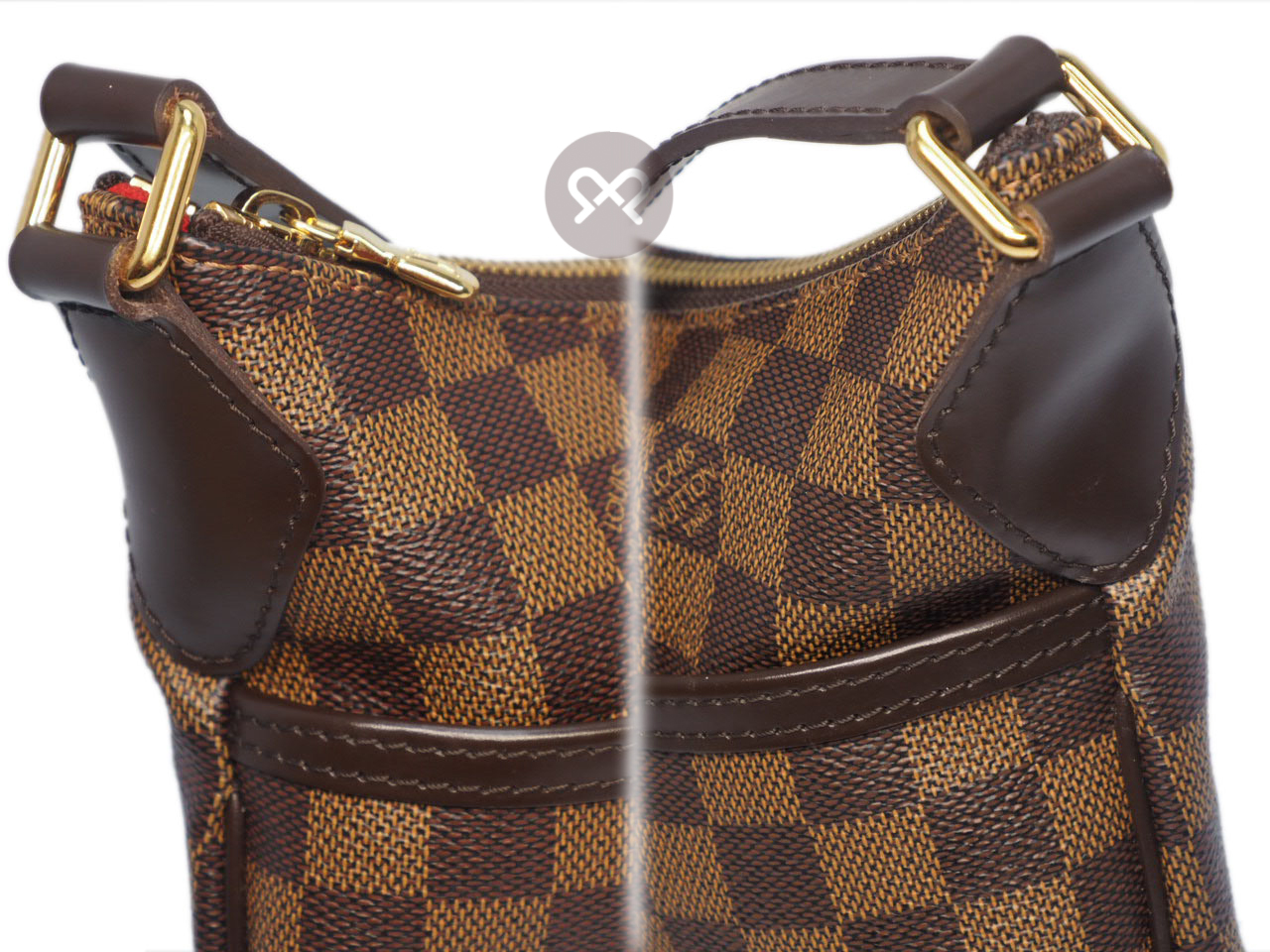 Louis Vuitton N42251 Bloomsbury PM Damier Canvas Crossbody / Messenger Bag (DU4180) - Image 8