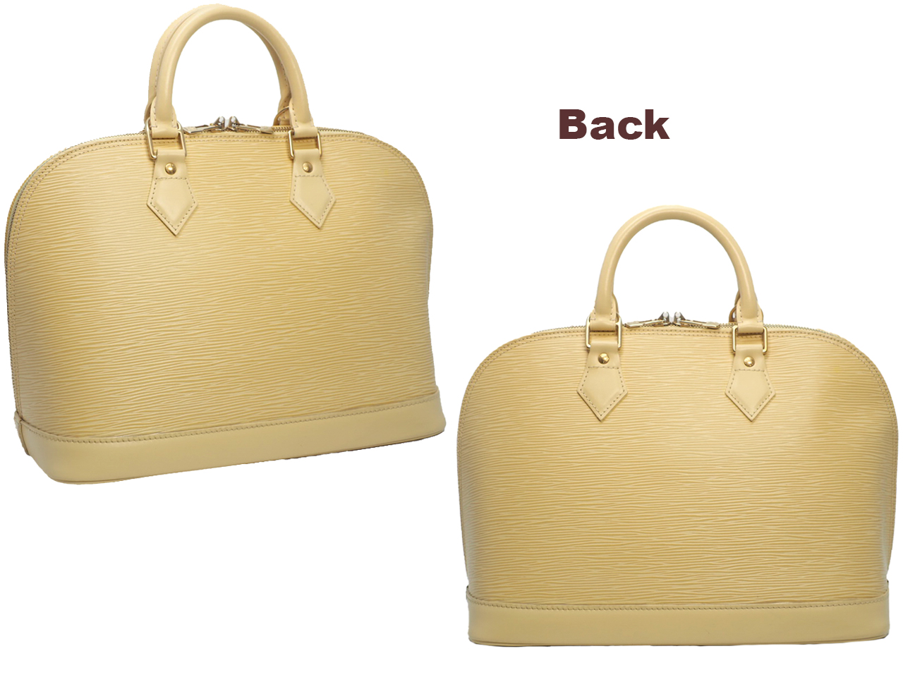 Louis Vuitton M5280J Ivory/ Vanilla Epi Leather Alma PM Tote Bag ( AR1010) - Image 3