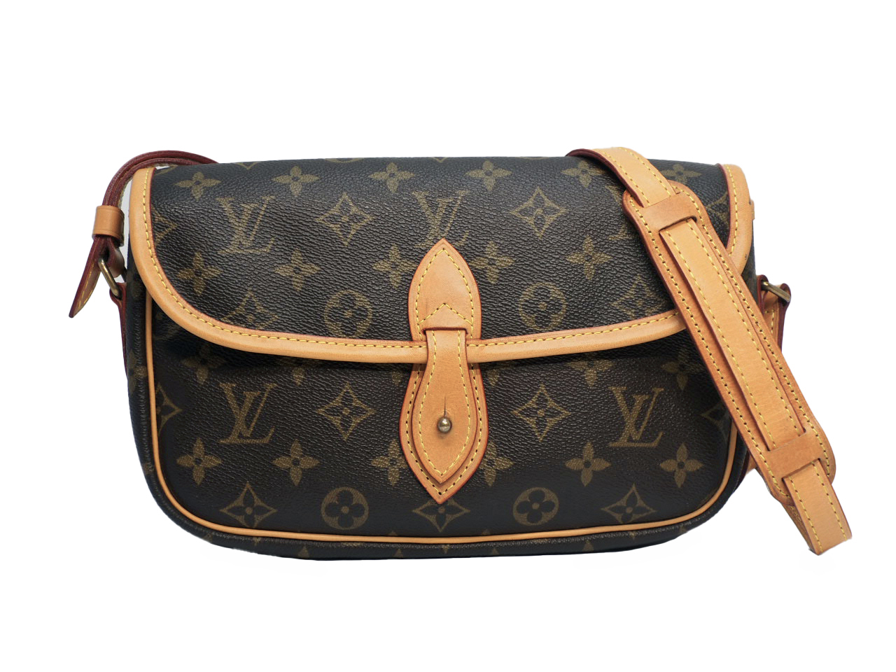 Louis Vuitton M42248 Monogram Canvas Sac Gibeciere Messenger/ Crossbody Bag (AR1901)