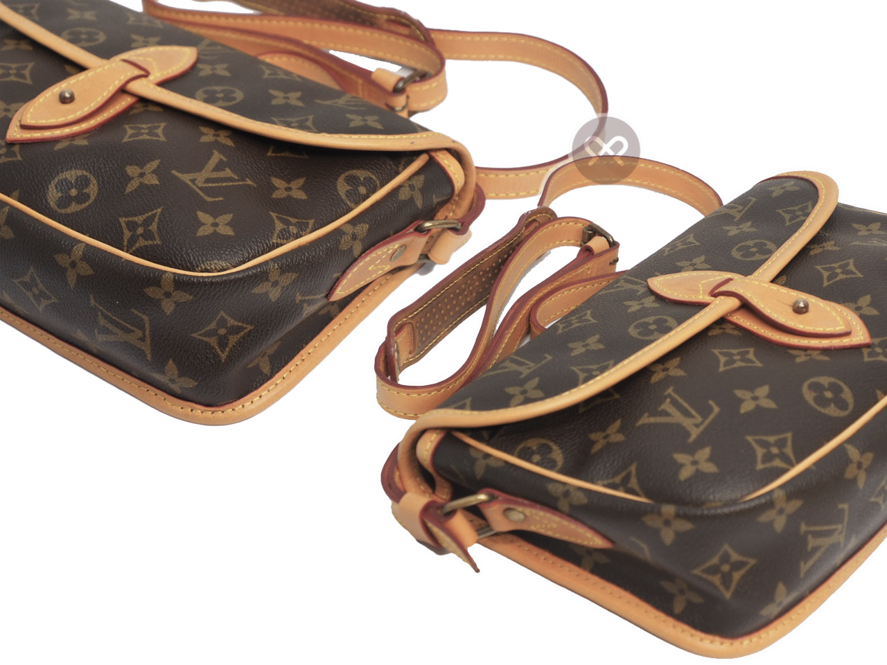 Louis Vuitton M42248 Monogram Canvas Sac Gibeciere Messenger/ Crossbody Bag (AR1901) - Image 5