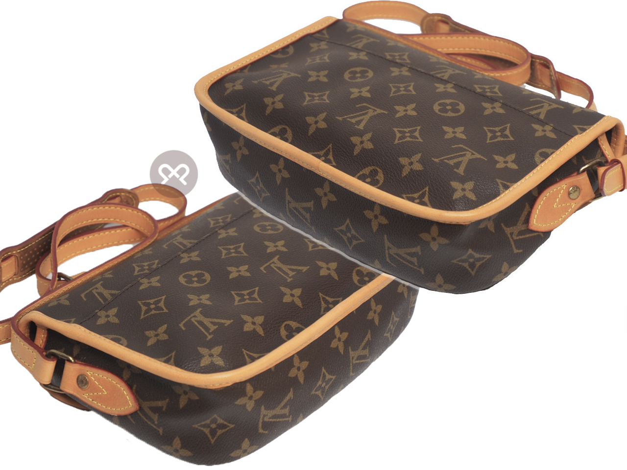 Louis Vuitton M42248 Monogram Canvas Sac Gibeciere Messenger/ Crossbody Bag (AR1901) - Image 6