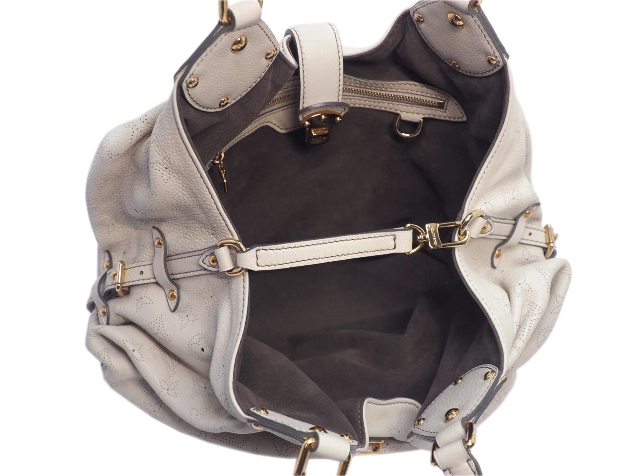 Louis Vuitton Mahina XL Off-White Leather Bag (RC0059) - Image 11