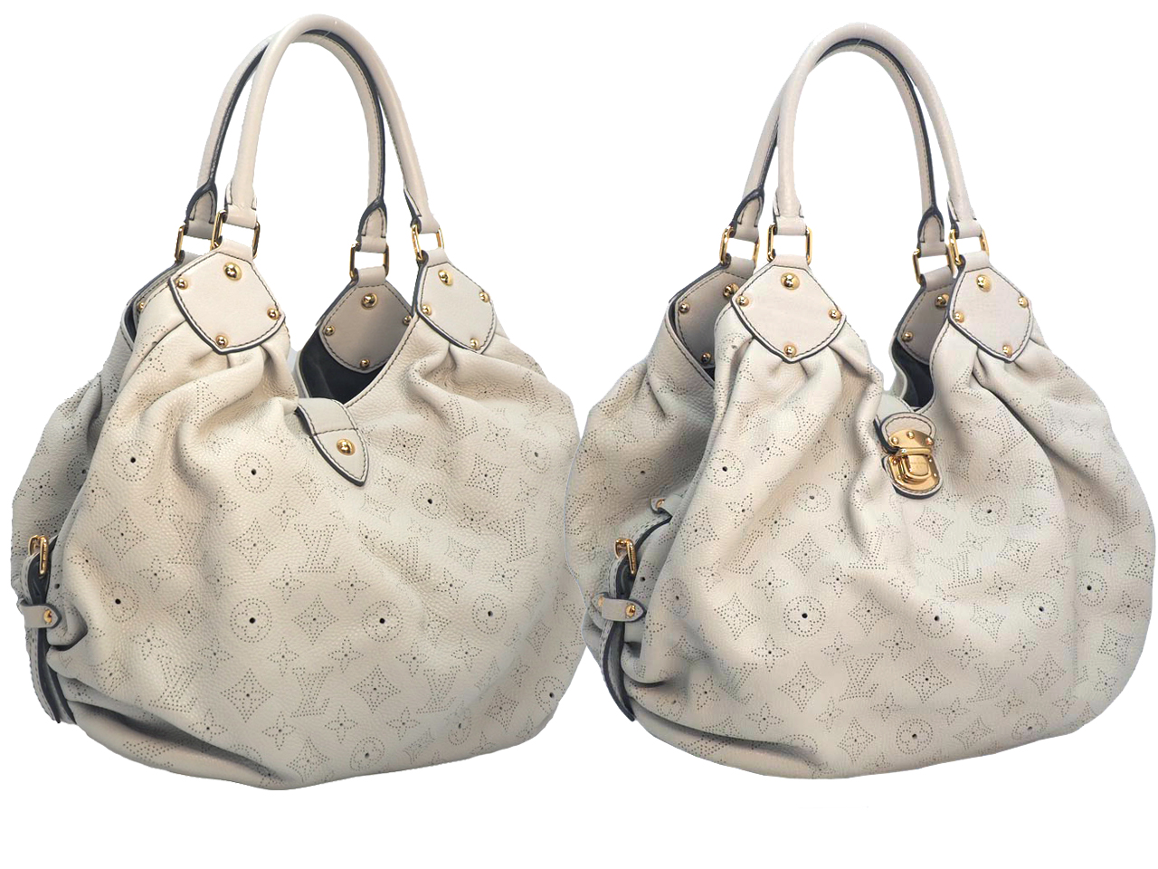Louis Vuitton Mahina XL Off-White Leather Bag (RC0059) - Image 2