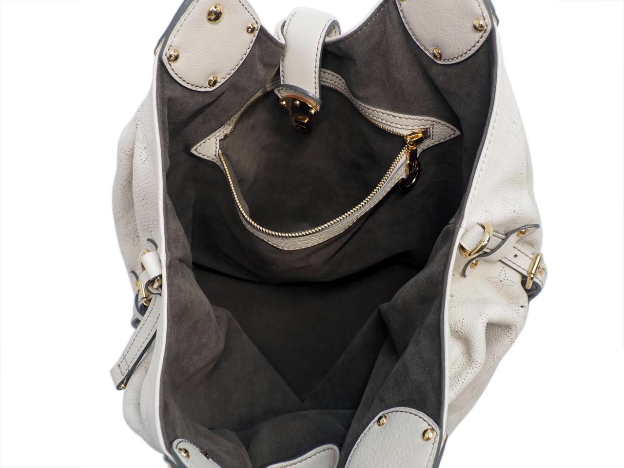 Louis Vuitton Mahina XL Off-White Leather Bag (RC0059) - Image 13