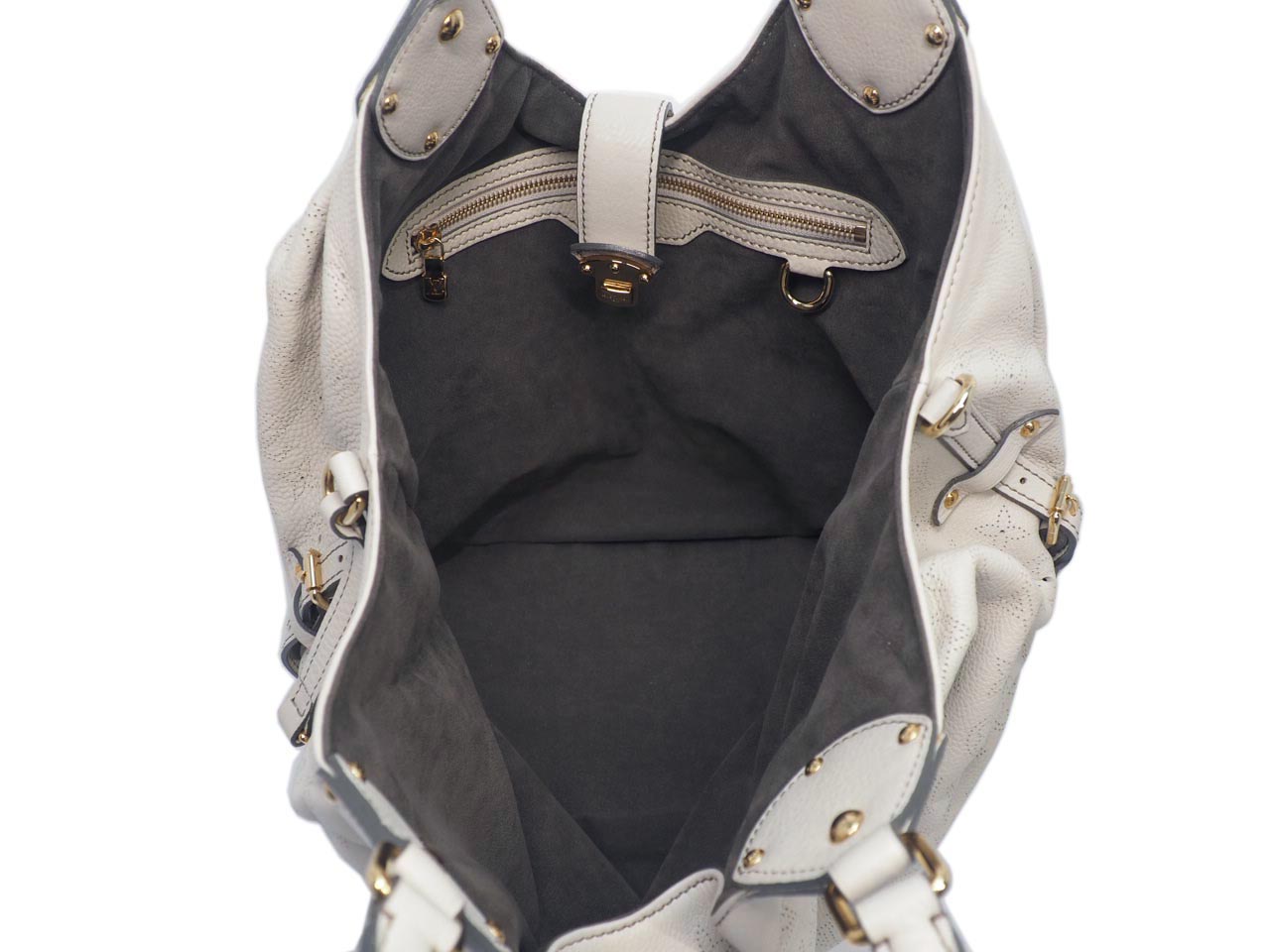 Louis Vuitton Mahina XL Off-White Leather Bag (RC0059) - Image 12