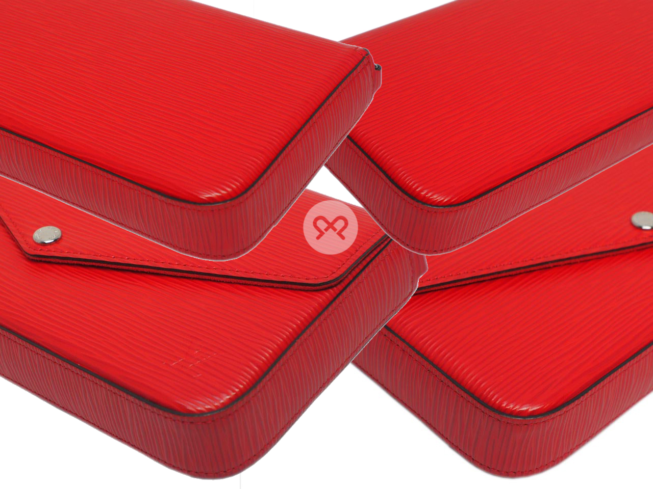 Louis Vuitton M41559 Red Epi Leather Felicie Pochette (TJ2108) - Image 10