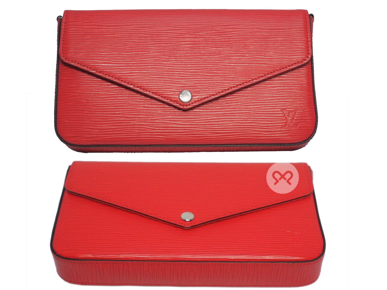 Louis Vuitton M41559 Red Epi Leather Felicie Pochette (TJ2108) - Image 3