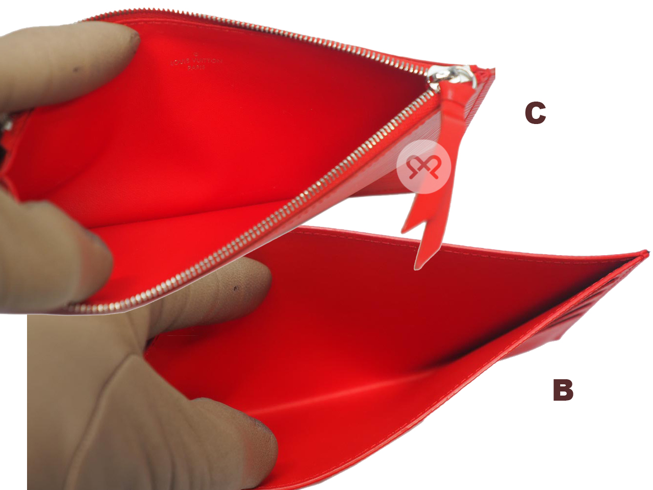Louis Vuitton M41559 Red Epi Leather Felicie Pochette (TJ2108) - Image 8