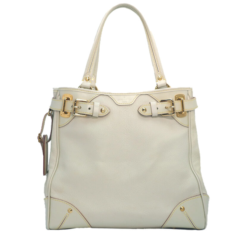 Louis Vuitton M95651 Milky White Suhali Goat Leather Le Majestueux Shoulder Bag (DU1068)
