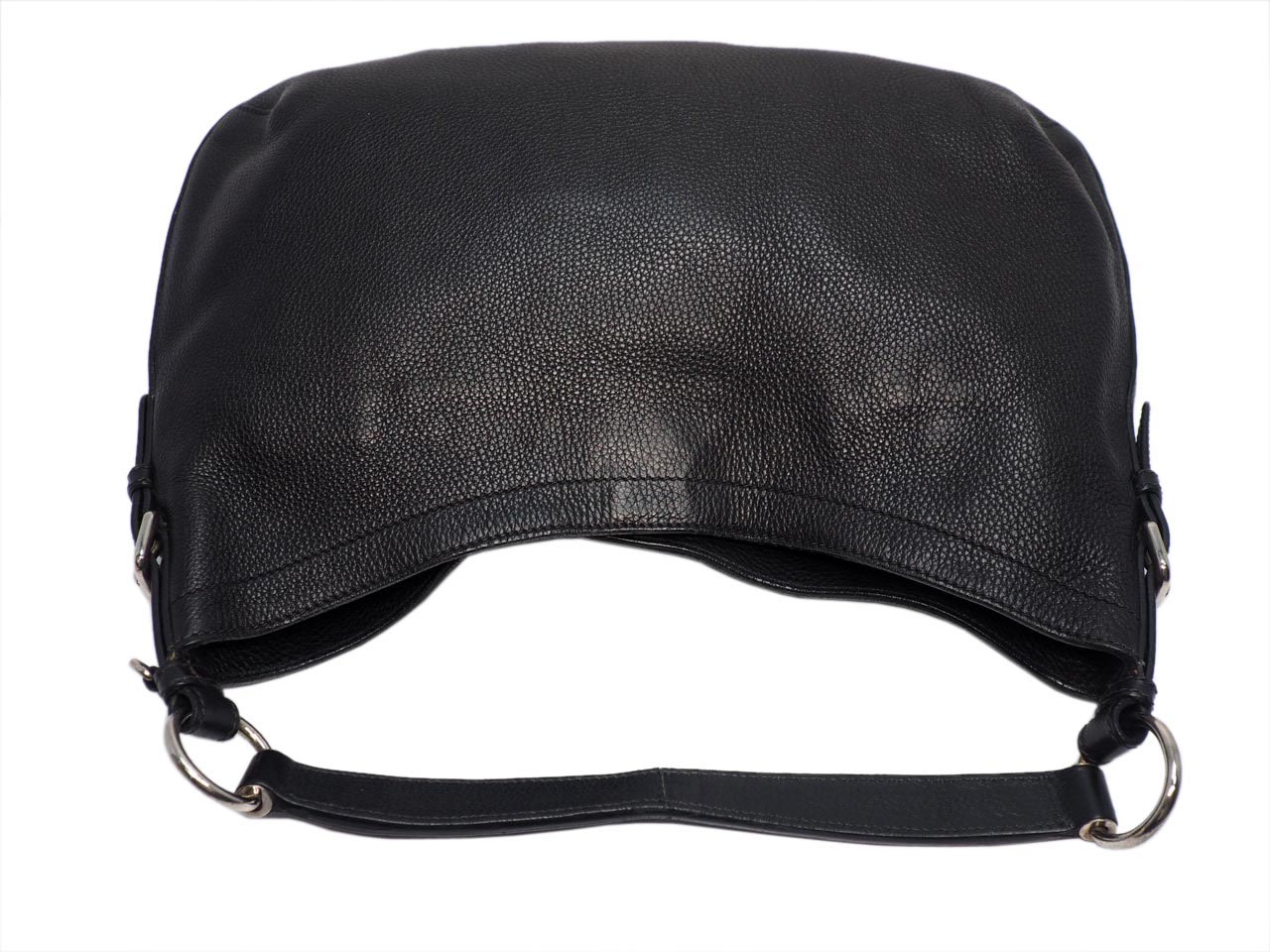 Prada BR3349 Black Vitello Daino Hobo Shopping Shoulder Bag - Image 4