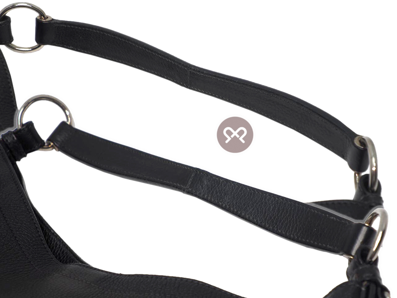 Prada BR3349 Black Vitello Daino Hobo Shopping Shoulder Bag - Image 6