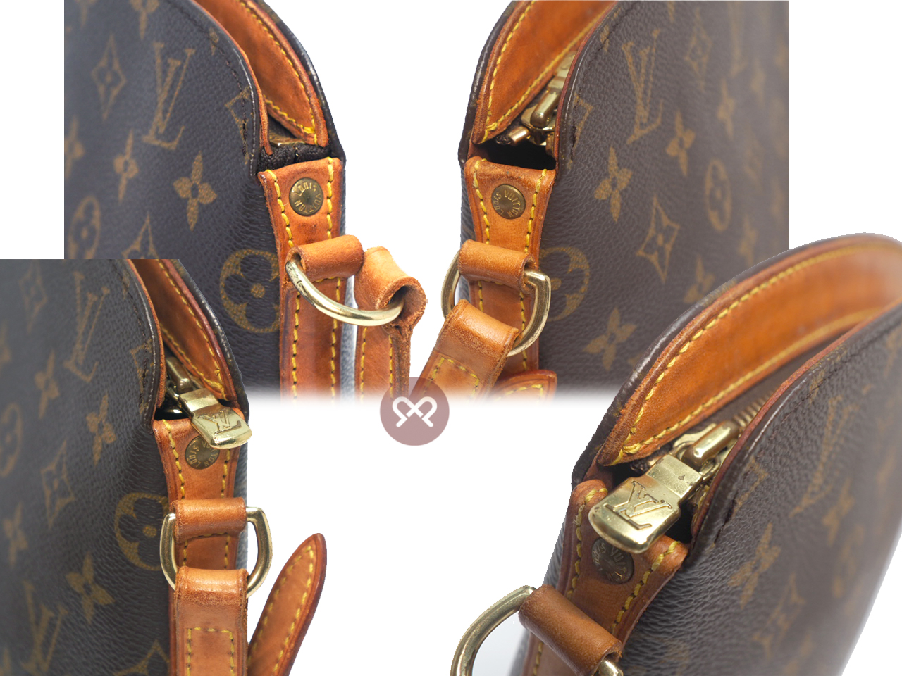 Louis Vuitton M51290 Monogram Canvas Drouot Crossbody Bag (VI1907) - Image 4