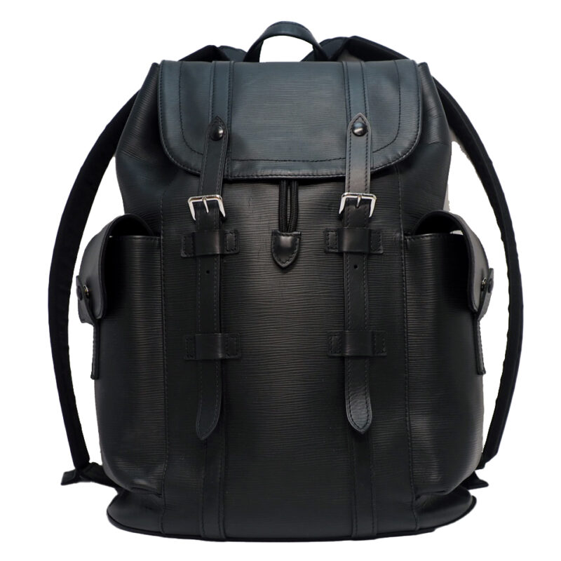Louis Vuitton M50159 Black Epi Leather Christopher PM Backpack Bag (TR0220)