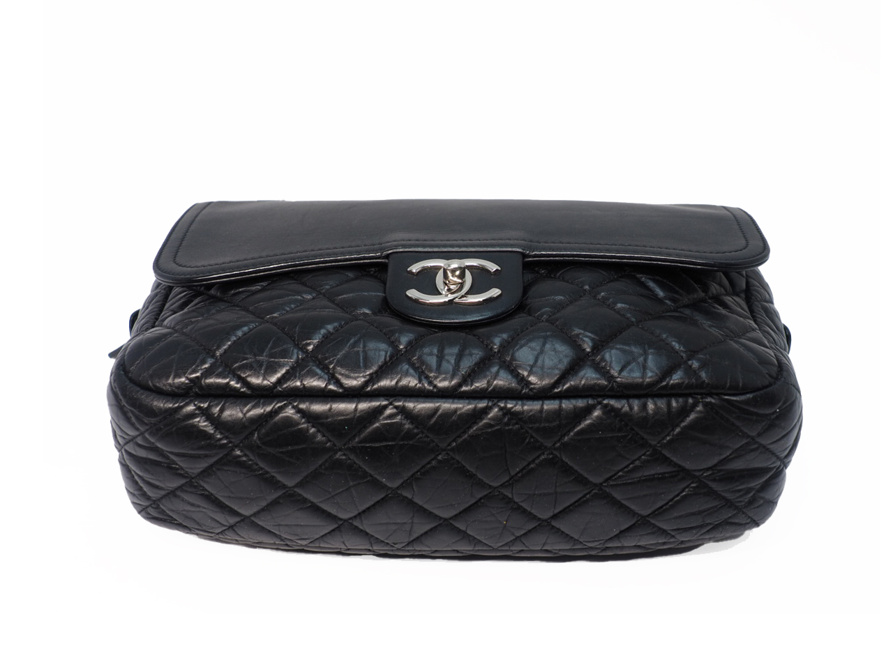 Chanel 15516040 Black Calf Quilted Jumbo Zip Flap Shoulder/ Cross Body Bag - Image 6
