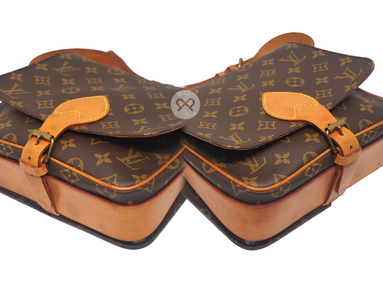 Louis Vuitton M51253 Vintage Monogram Canvas Cartouchiere MM Bag (SL0970) - Image 9