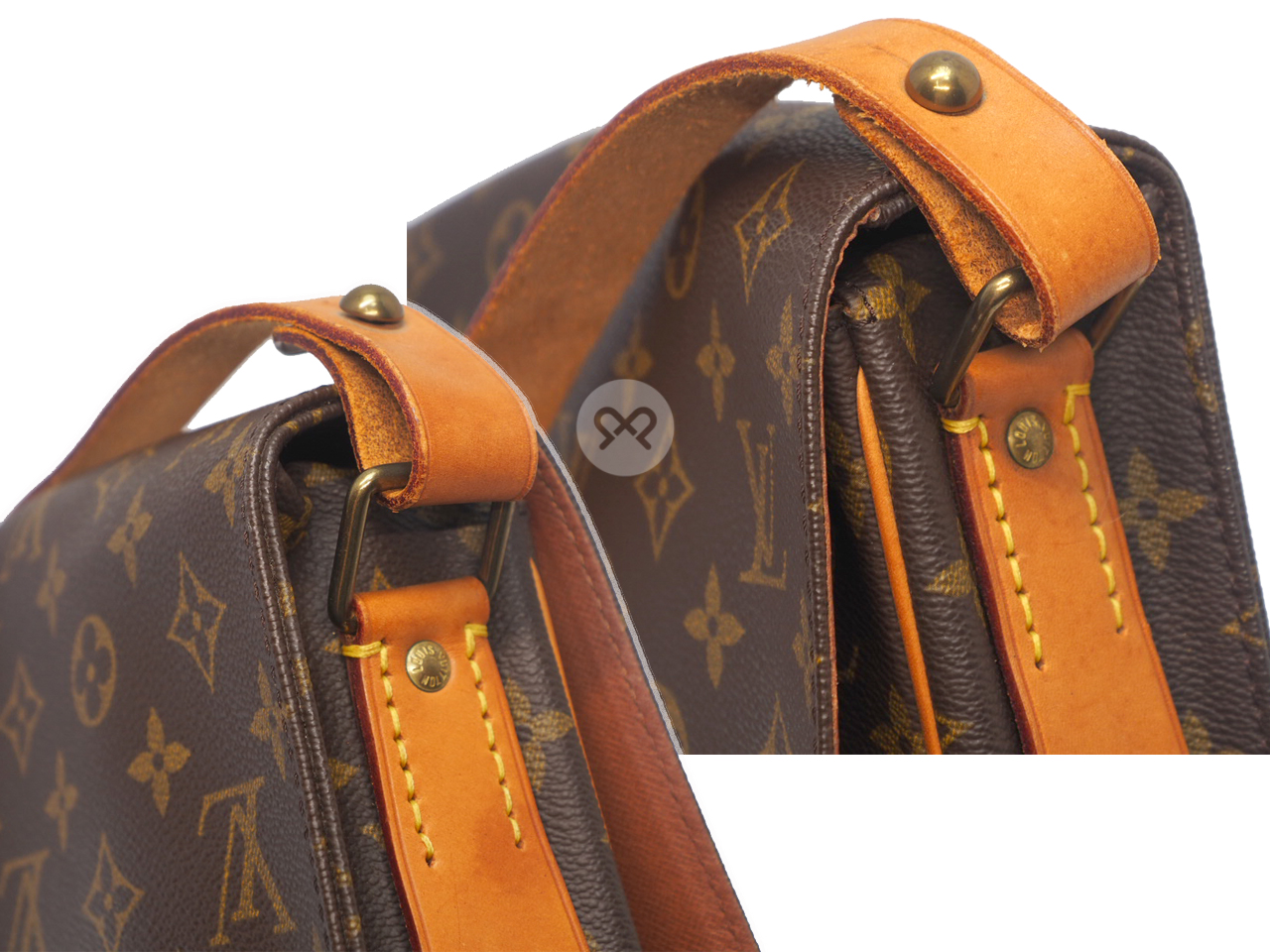 Louis Vuitton M51253 Vintage Monogram Canvas Cartouchiere MM Bag (SL0970) - Image 7