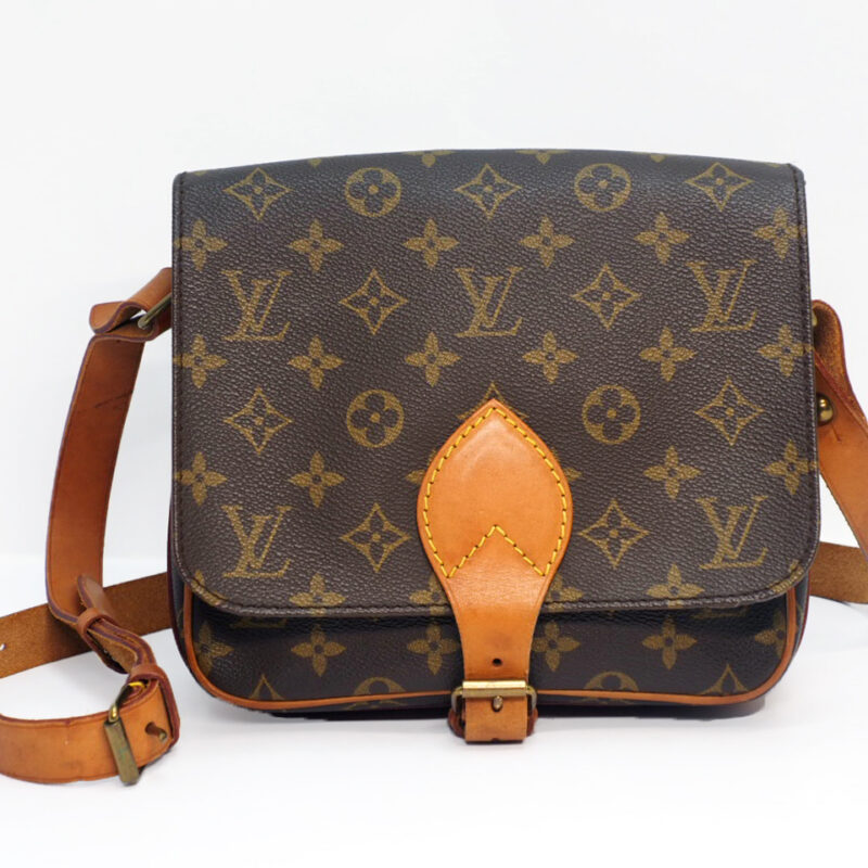 Louis Vuitton M51253 Vintage Monogram Canvas Cartouchiere MM Bag (SL0970)