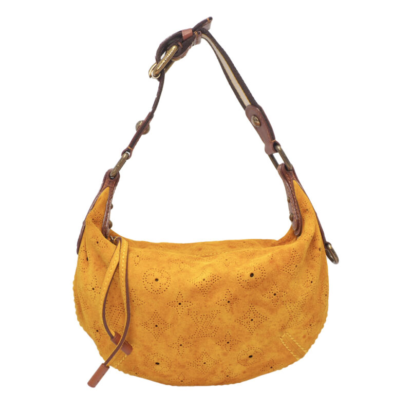 Louis Vuitton M95121 Limited Edition Yellow Onatah Suede Leather Accessories Pouch (LM0016)
