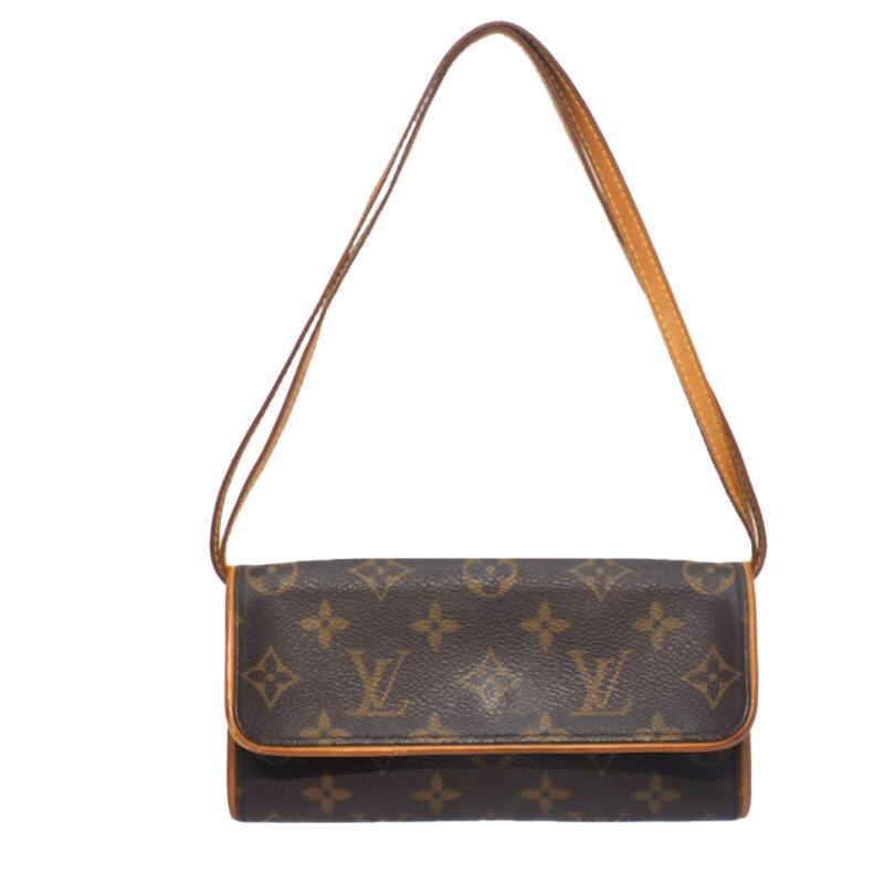 Louis Vuitton M51854 Monogram Canvas Pochette Twin PM 3-Ways bag (CA1010)