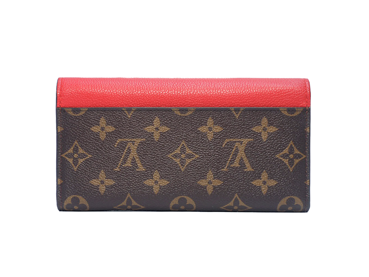 Louis Vuitton M61836 Monogram Canvas/ Red Calf Venus Wallet with LV Lock (SP1187) - Image 2