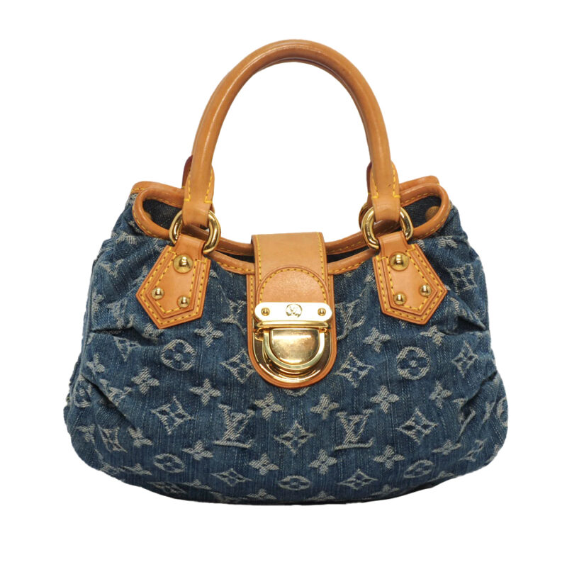 Louis Vuitton M95020 Monogram Denim Blue Pleaty Tote (VI0016)