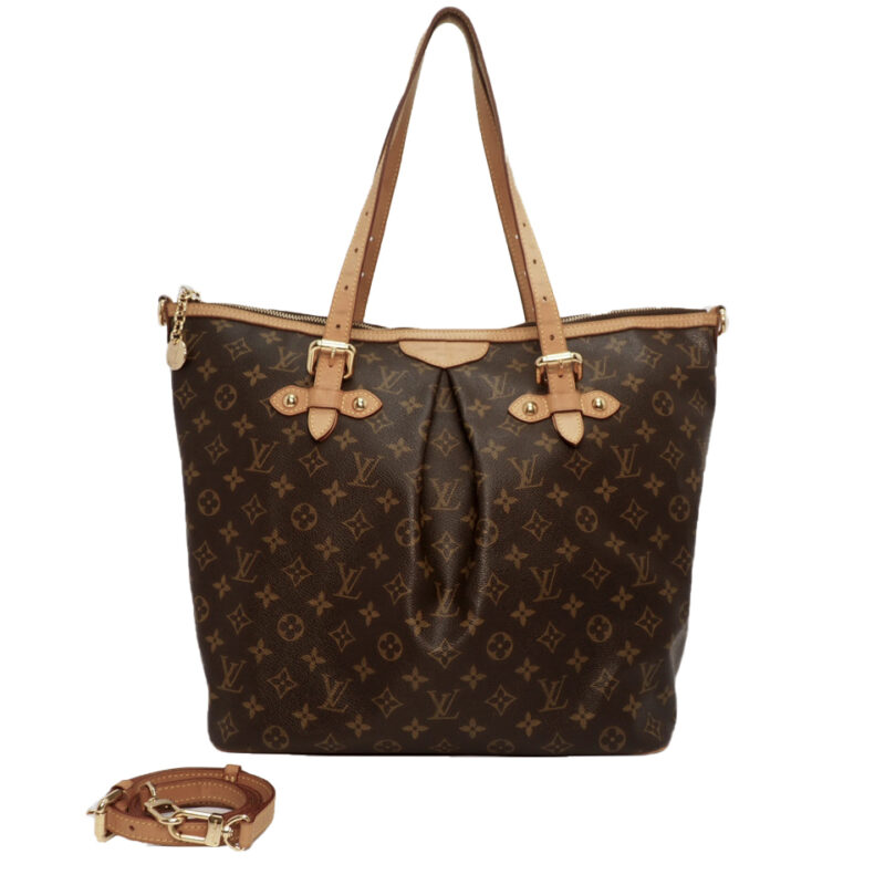 Louis Vuitton M40146 Monogram Canvas Palermo GM w Strap (MI0140)