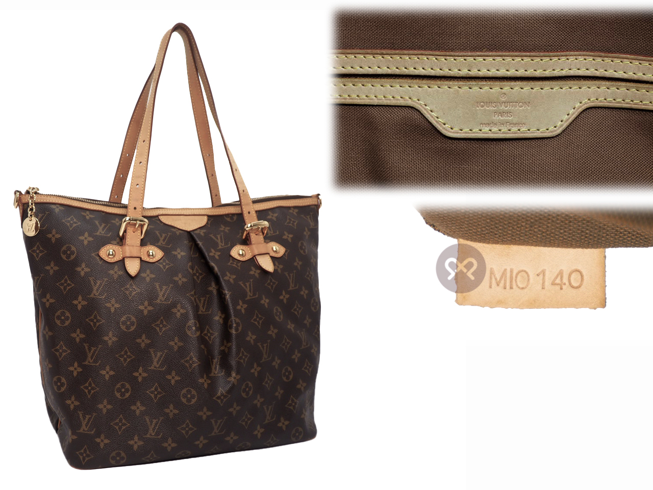 Louis Vuitton M40146 Monogram Canvas Palermo GM w Strap (MI0140) - Image 2