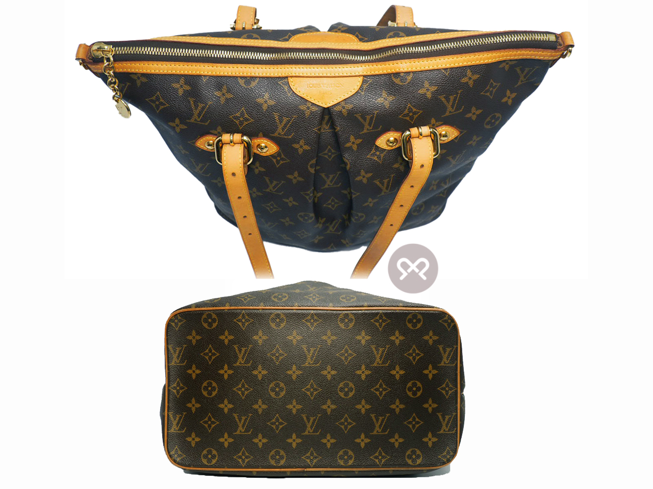 Louis Vuitton M40146 Monogram Canvas Palermo GM w Strap (MI0140) - Image 4