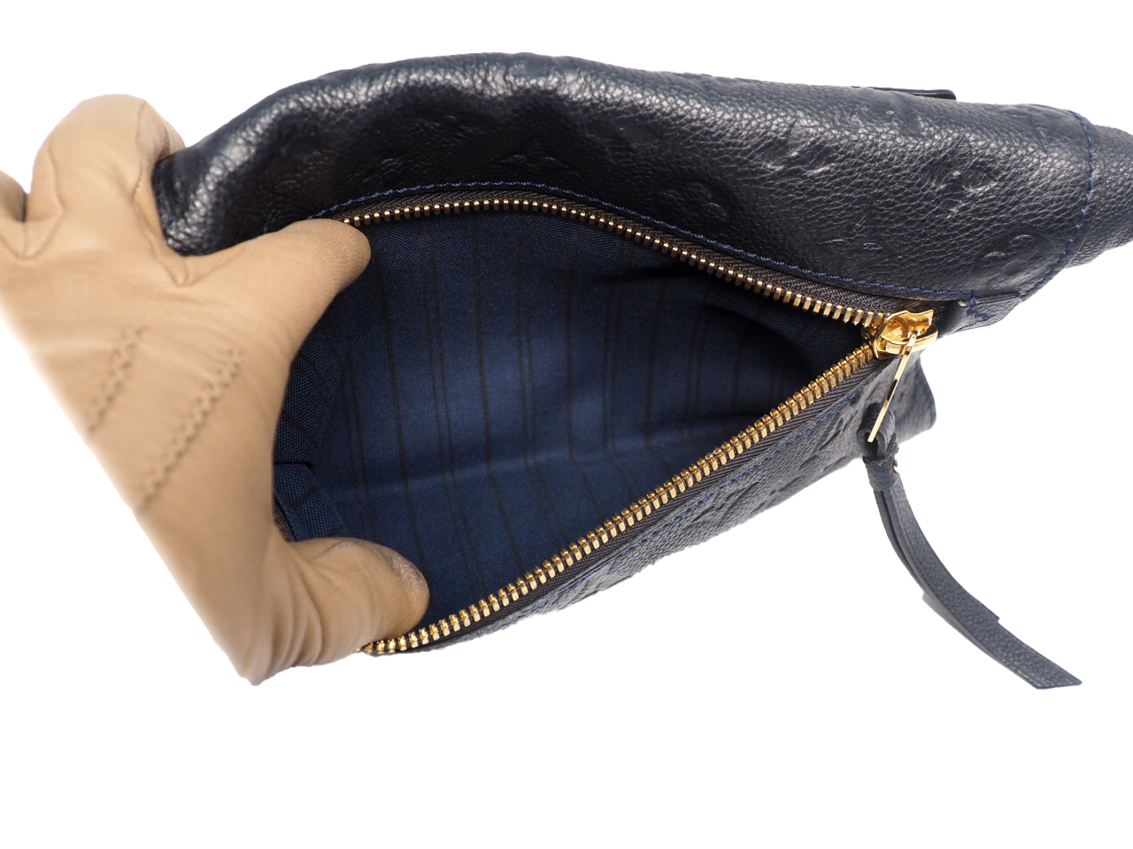 Louis Vuitton M93425 Bleu Infin Monogram Empreinte Petillante Clutch (TR3180) - Image 9
