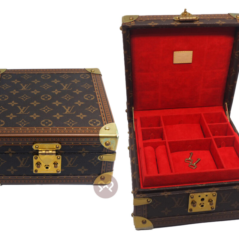 Louis Vuitton M20040 Monogram Canvas/ ROUGE COFFRET JOAILLERIE Jewellery Case (MS4129)